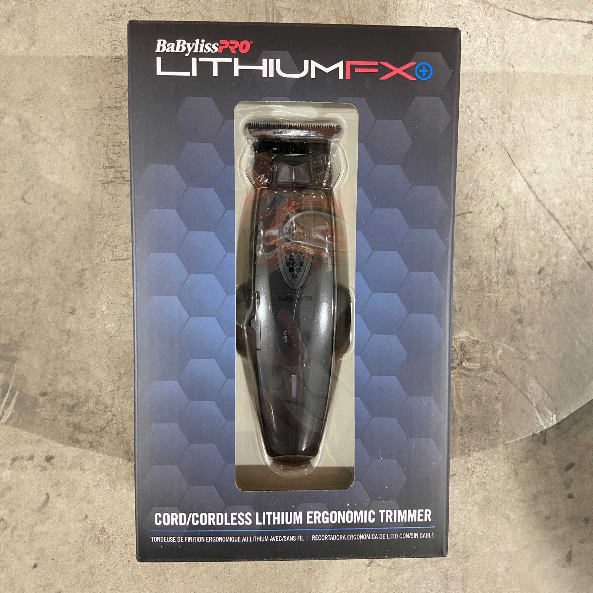 BaBylissPRO® LithiumFX+ – Trimmer Ergonomique Sans Fil Noir Mat (Édition Limitée)