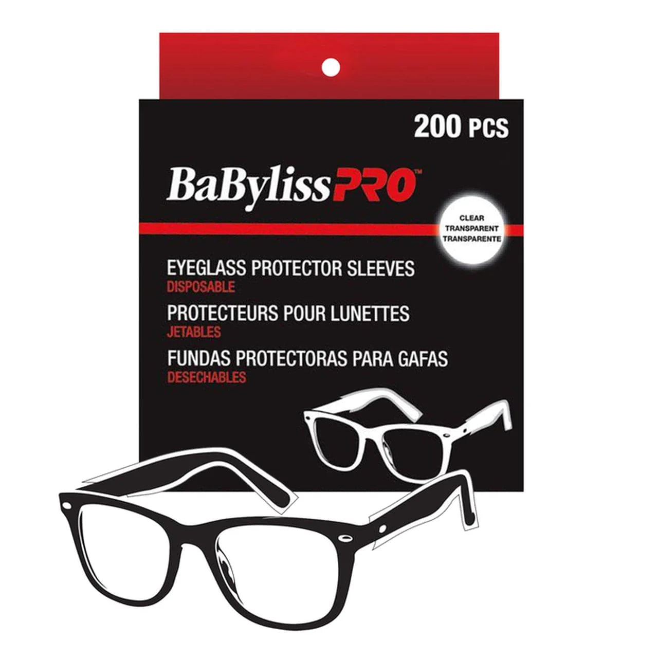 Manchons Protecteurs Jetables pour Lunettes Babyliss Pro, 200 pcs