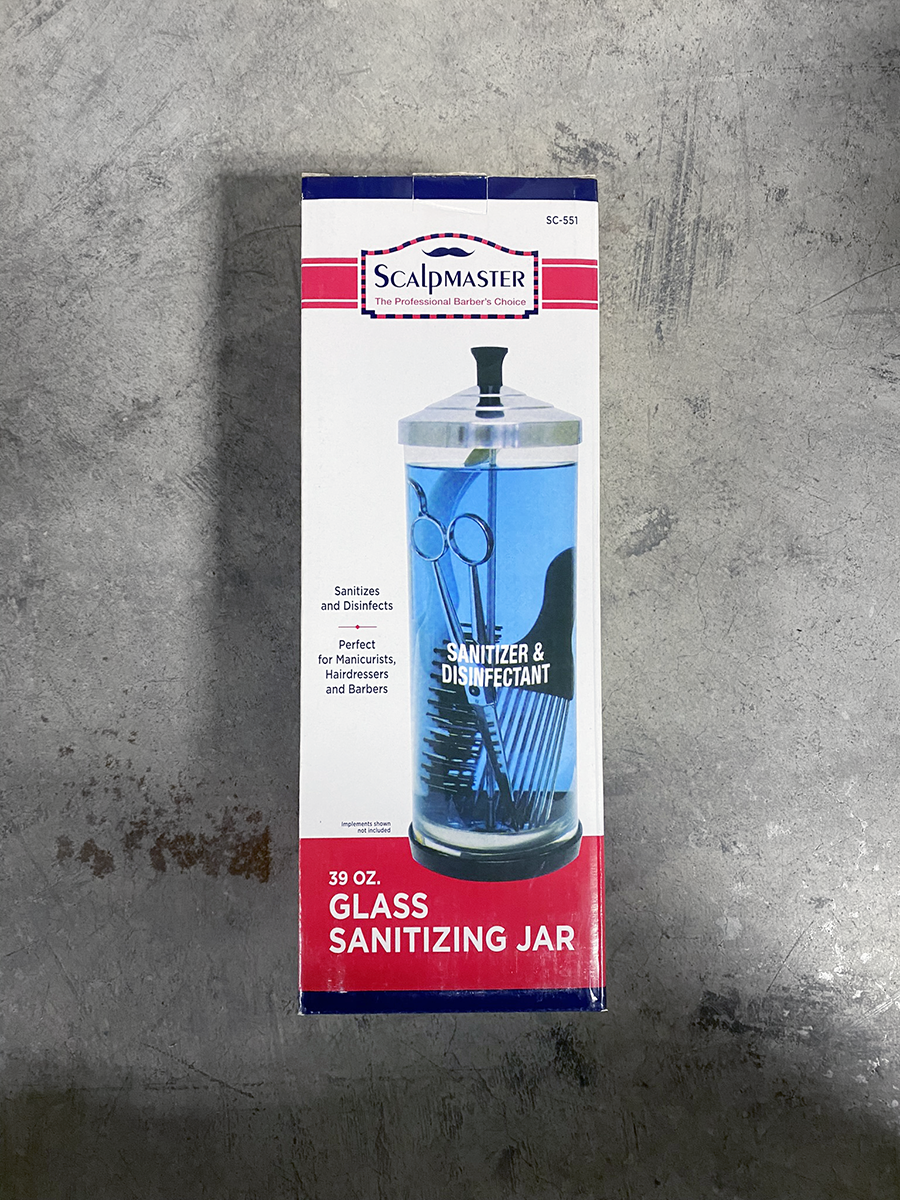 Pot de Désinfection en Verre Scalpmaster, 39 oz