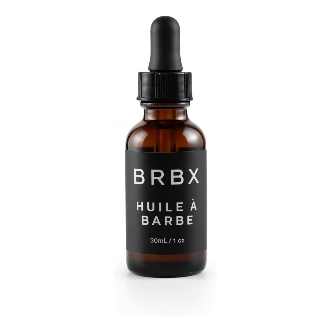 BRBX Huile à Barbe Homme, Soin Léger Non Gras, Adoucit Barbe & Peau, Parfum Frais, 30ml / 1oz