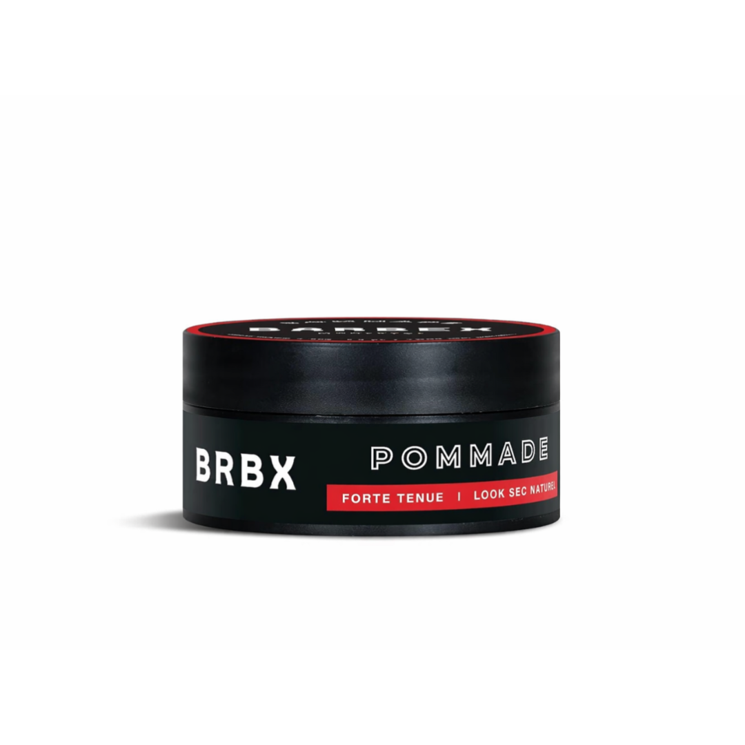 BRBX Pommade Mate Homme – Tenue Forte & Flexible, Crème Légère Non Grasse, Finition Naturelle (80 g / 2,8 oz)